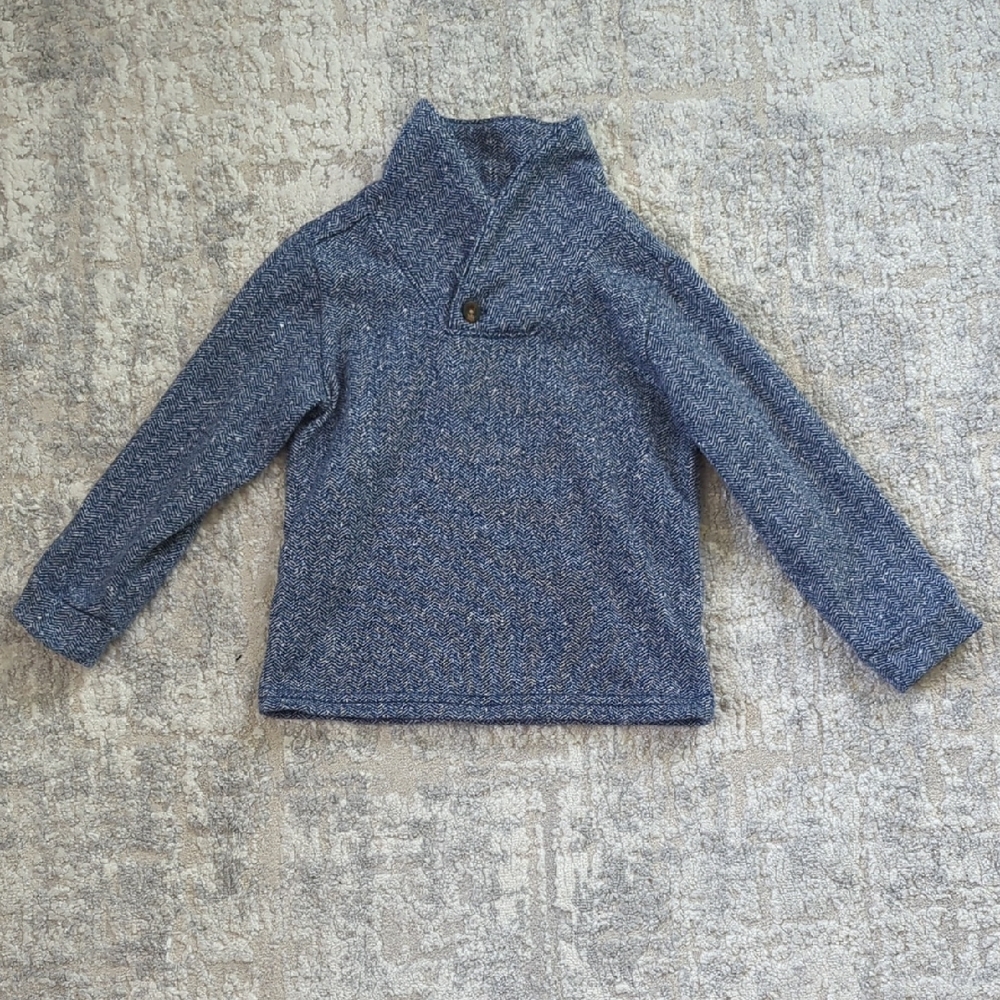 Carter's Navy Sweater with Button Detail Size 4T